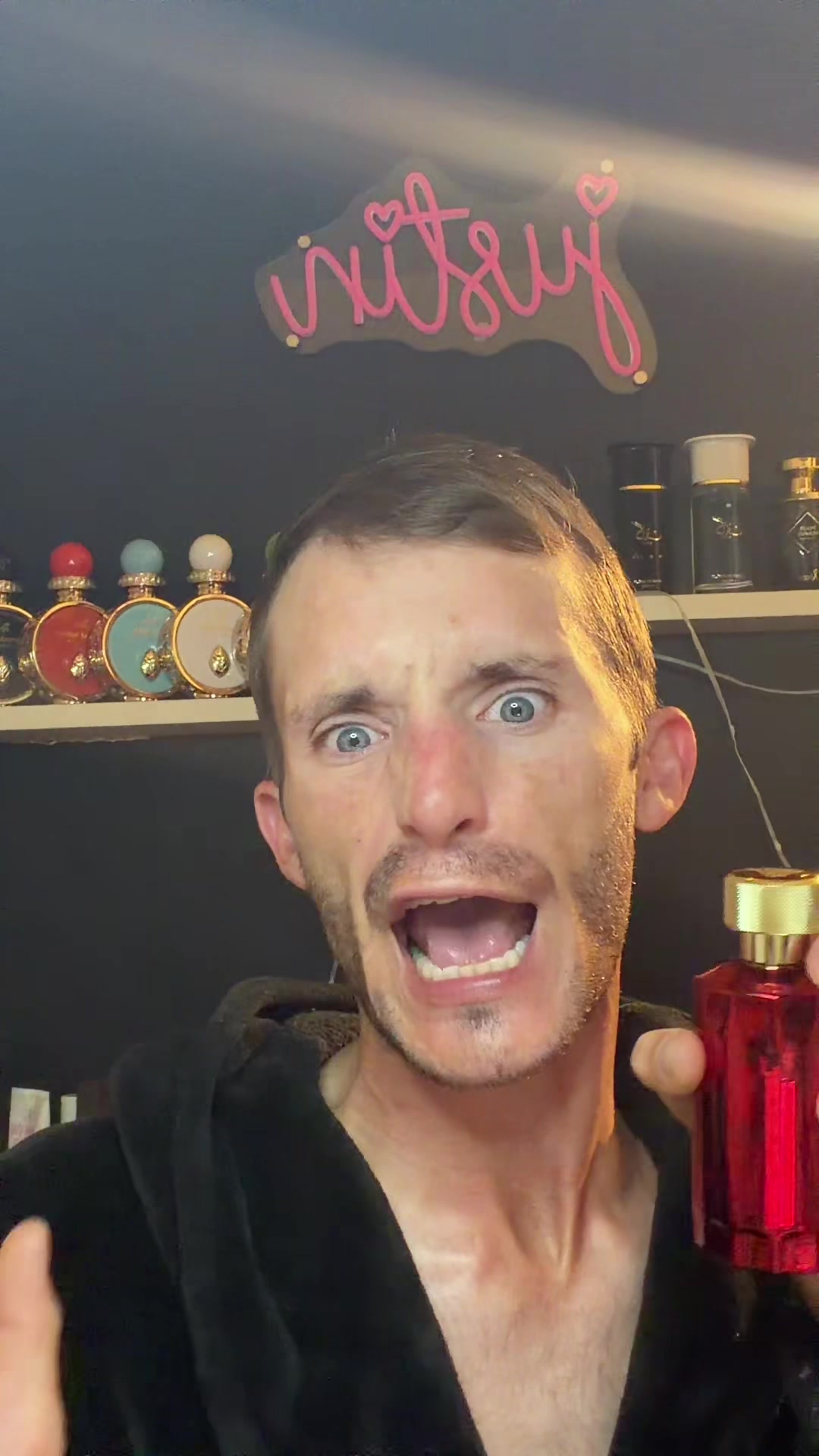 TikTok post by @justin.stewart_hq for Romass. Caption reads: @ROMASS US did they big one with Rouge Essence!....