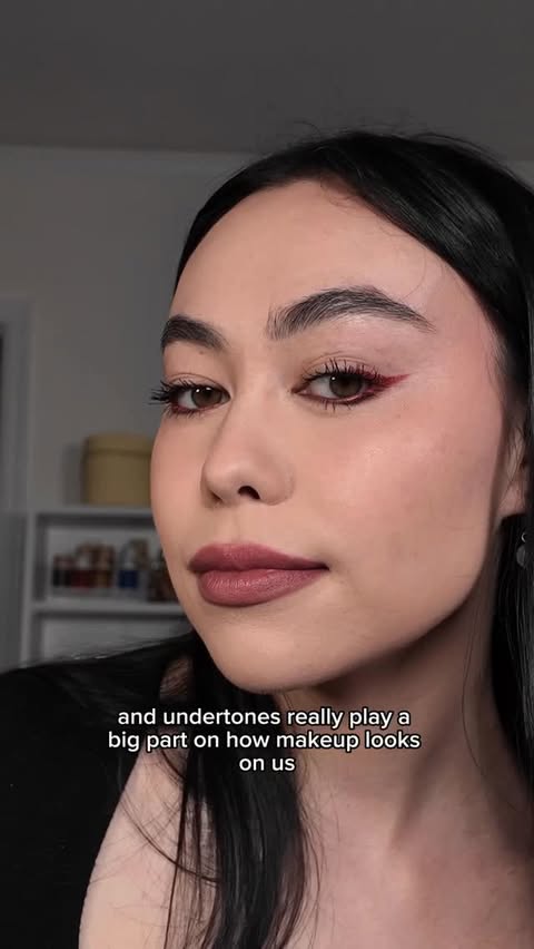 Instagram post by @jazlmao for MADE BY MITCHELL. Caption reads: Undertone and skin depth really changes how colors....