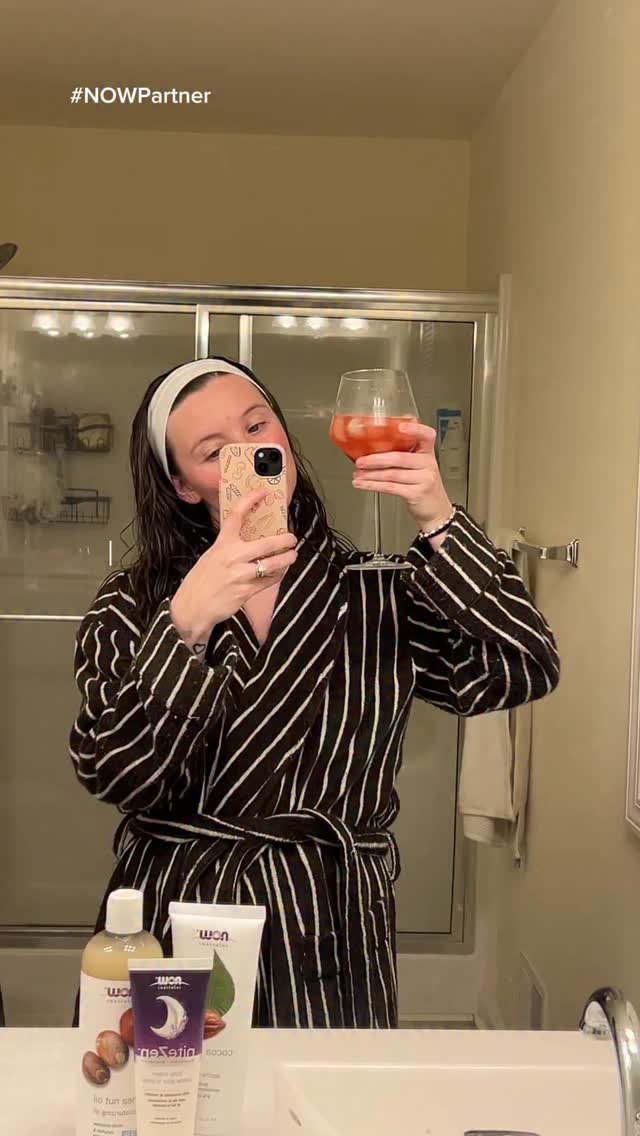 Instagram post by @torey_mchale for NOW Foods. Caption reads: [...] time routines would be nothing without....