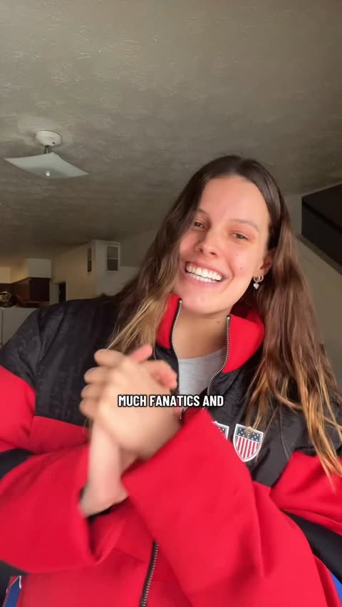 Instagram post by @anna_peplowski for Fanatics. Caption reads: Thank you for the Fanatics gift! @fanatics....