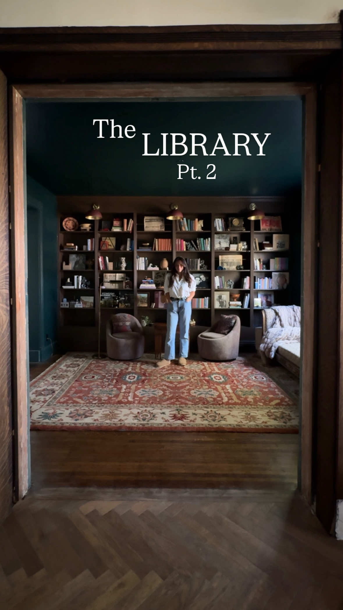 TikTok post by @beckybidlen for Revival Rugs. Caption reads: [...] tie your whole room design....