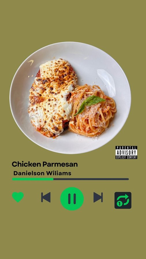 Instagram post by @danielsonwilliams_ for Blazy Susan. Caption reads: Blazy Susan 🤝 Chicken Parmesan

I partnered with....