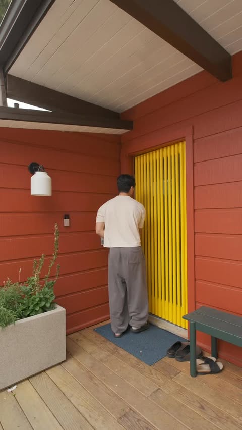 Instagram post by @im_ericwang for The Home Depot. Caption reads: Setting up some home security with the Battery....