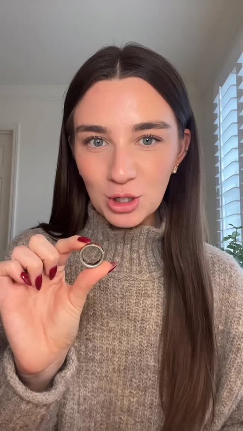 Instagram post by @sophiaarudy for Natural Cycles°. Caption reads: [...] my @ouraring syncs with my @naturalcycles....