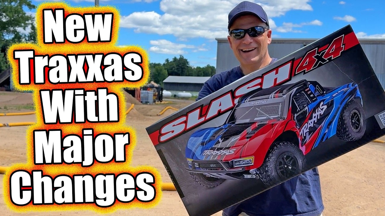 YouTube post by @rcdriver for AvantLink. Caption reads: Traxxas Overhauled the Slash 4x4 for 2026!.