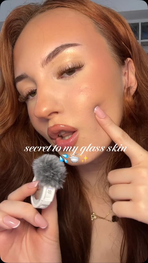 Instagram post by @sheissupra for Biodance. Caption reads: [...] are the secret to THAT glass skin!🩷✨....