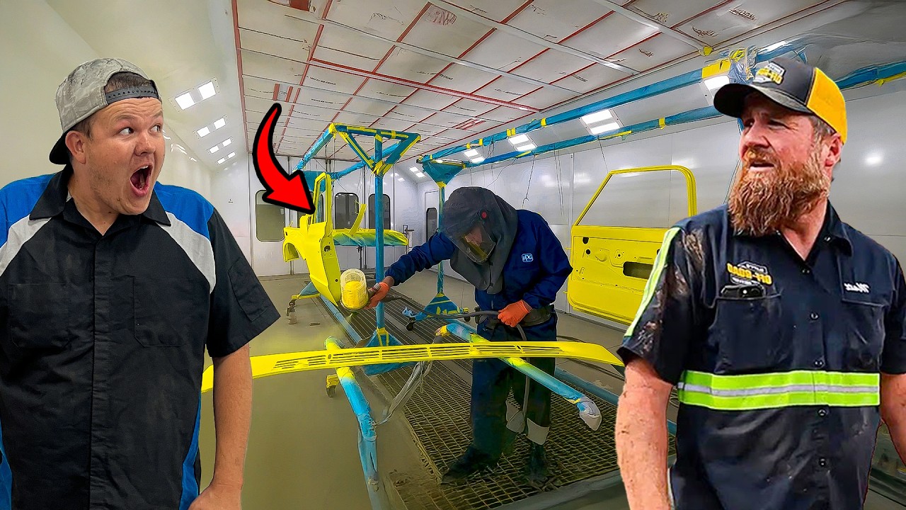 YouTube post by @RobbyLayton for BFGoodrich Tires. Caption reads: Matt’s Offroad’s Spud Truck is Glossy Yellow!.