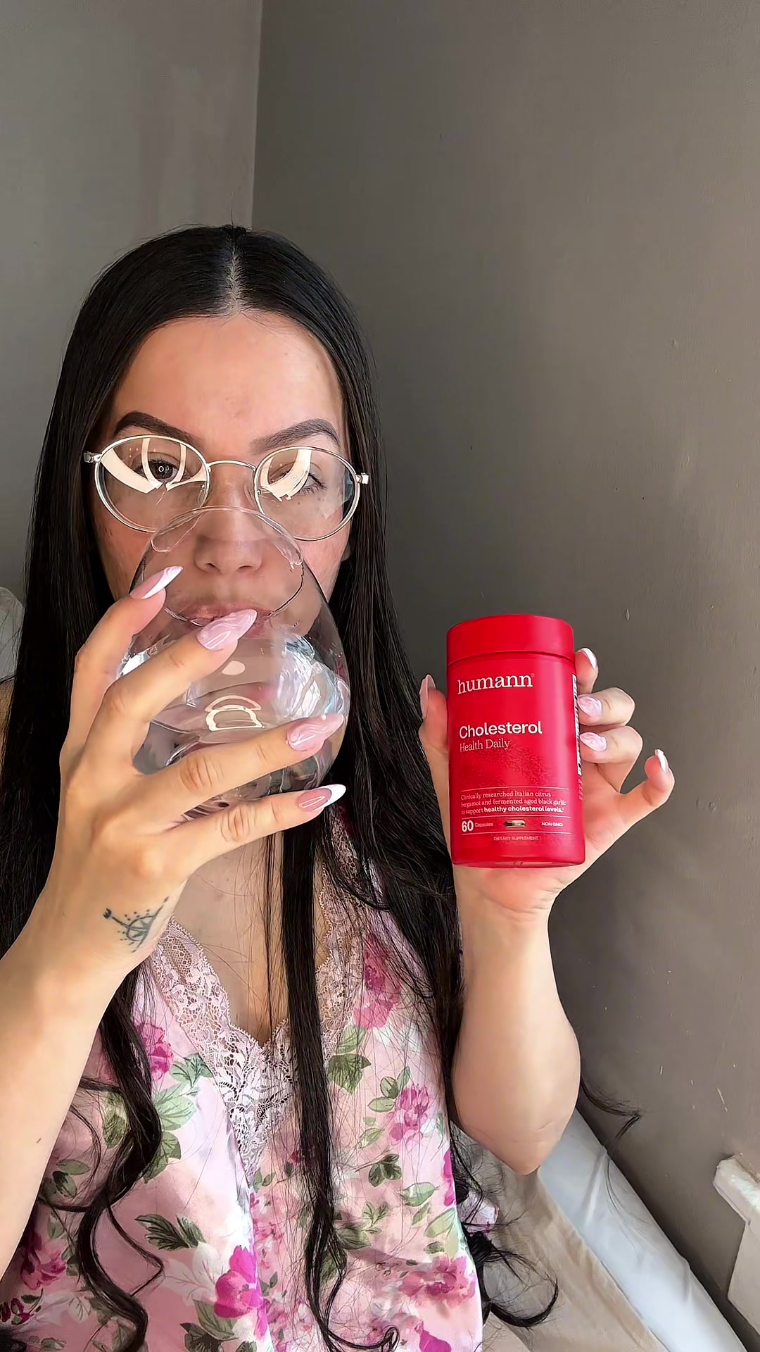 TikTok post by @_itssaby for Humann. Caption reads: @livehumann They are in my routine every morning....