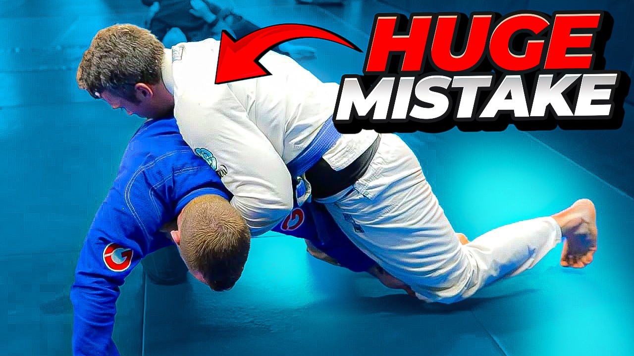YouTube post by @JordanTeachesJiujitsu for XMartial. Caption reads: Learn From Blue Belt Mistakes | BJJ Rolling....