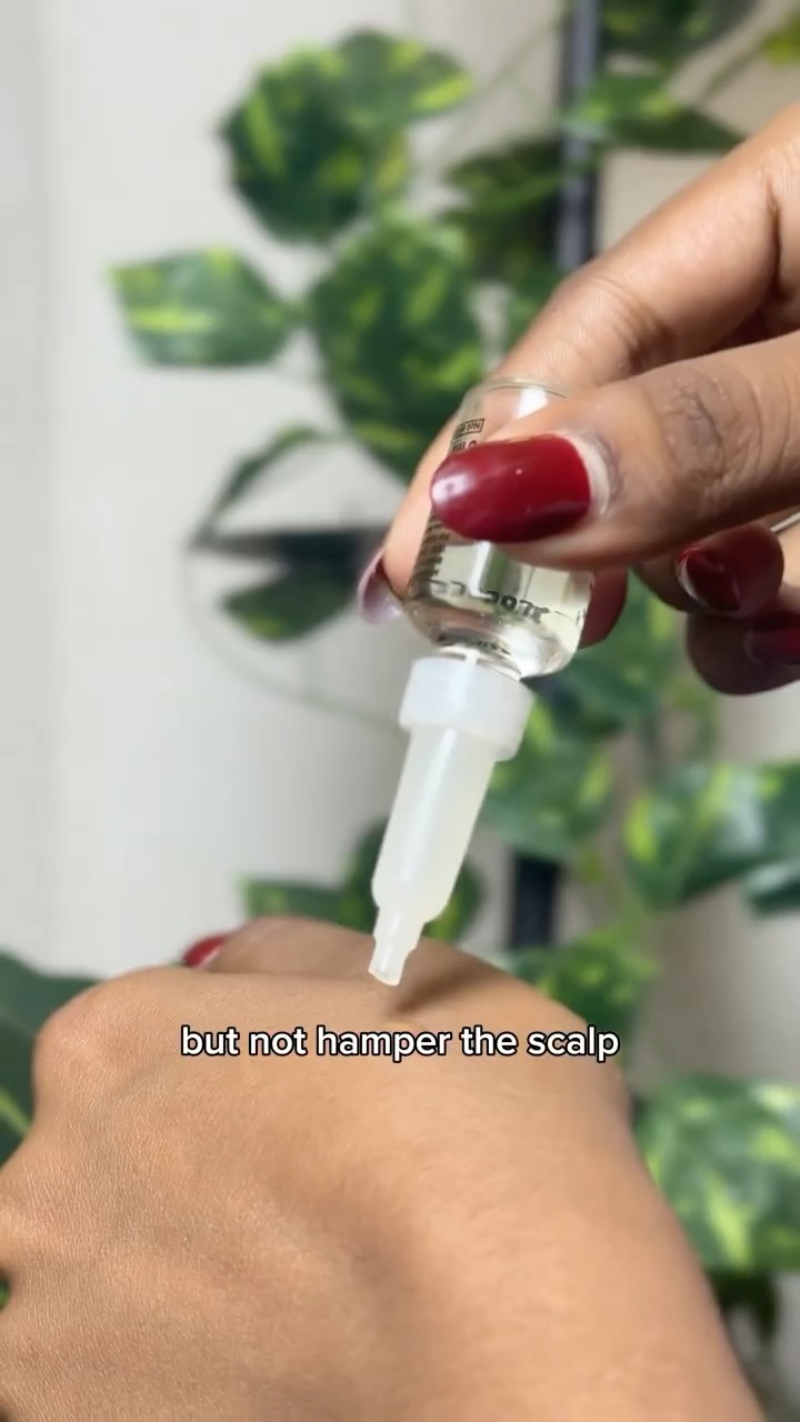 Instagram post by @ajitha_nadar_ for Brillare. Caption reads: Tried everything for hair fall, but this tiny vial....