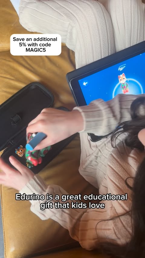 Instagram post by @believe_in_magic1 for EDURINO. Caption reads: [...] this Easter and buy your child @edurino_uk....