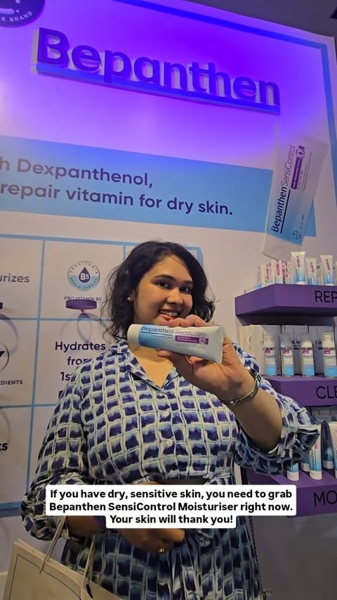 Instagram post by @bhumika.shanbhag for Bepanthen. Caption reads: #AD Why is nobody talking about Bepanthen....