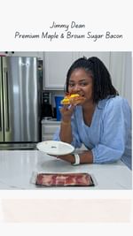 Instagram post by @u_madson for Jimmy Dean. Caption reads: #JimmyDeanBrandPartner Transform your mornings....