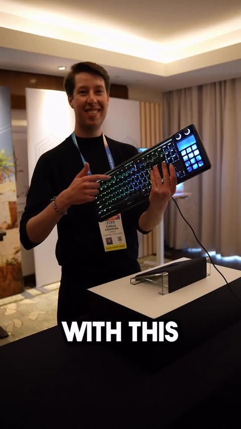 Instagram post by @yorrriiick for CORSAIR. Caption reads: The Corsair Galleon 100SD Gaming Keyboard Will....