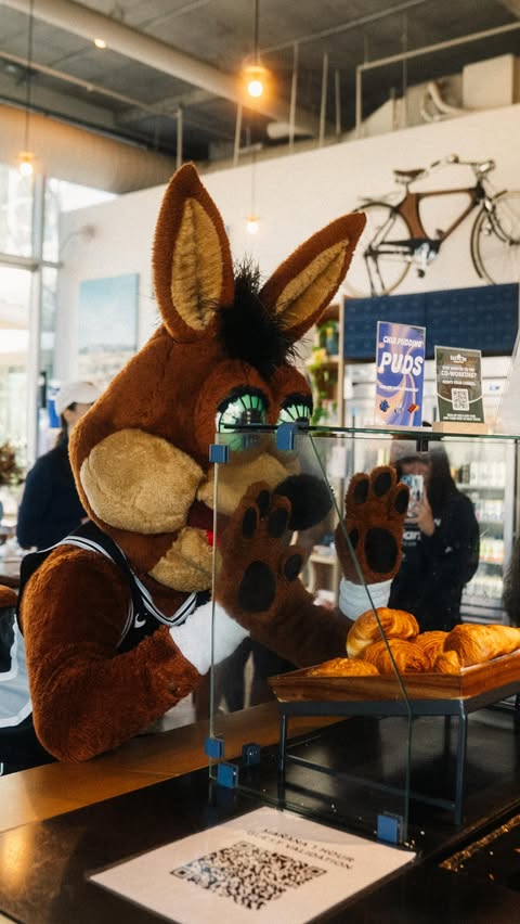Instagram post by @spurscoyote for Ledger. Caption reads: Handing out breakfast and spreading that Spurs....