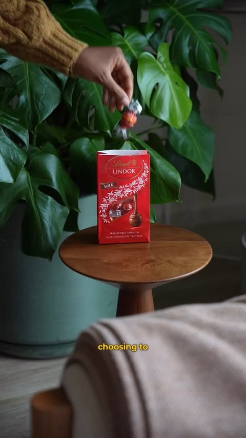 Instagram post by @wildgina for Lindt. Caption reads: [...] of photography as an artist. And, Lindt....
