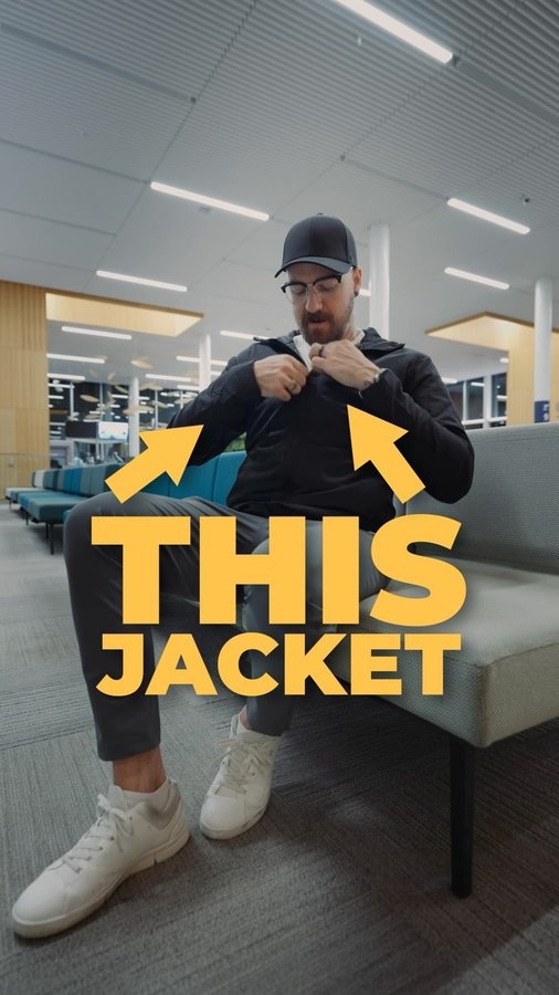 Instagram post by @dunnadidit for NOMATIC. Caption reads: [...] a hidden secret! The Outset jacket from....