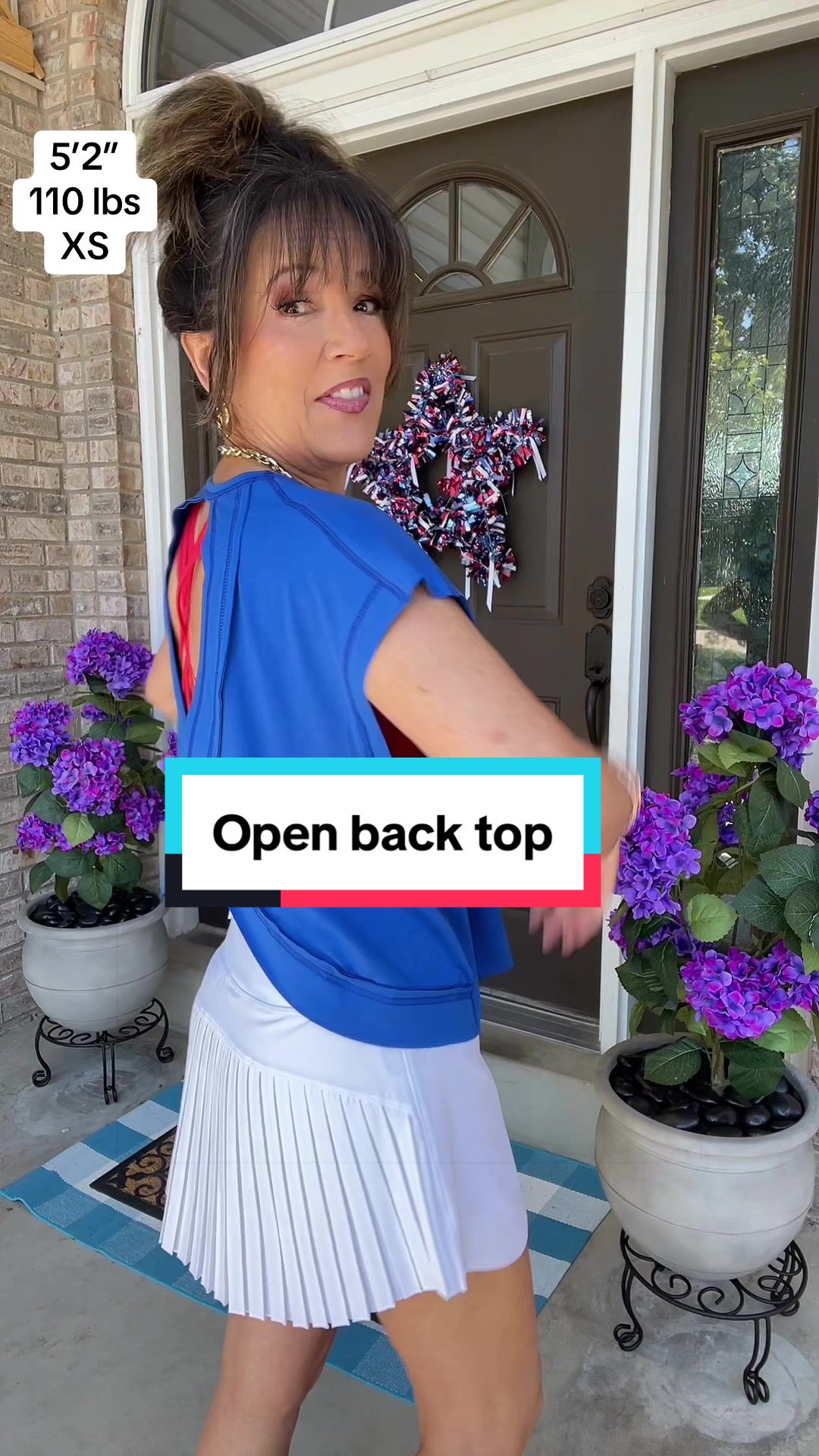 TikTok post by an influencer for Uaneo. Caption reads: [...] workouts and everyday wear😊 @Uaneo....