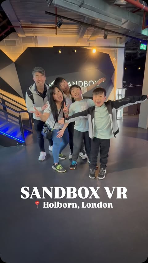 Instagram post by @the_mum_edition for Sandbox VR. Caption reads: [...] X。V R . This absolute EPIC activity at....