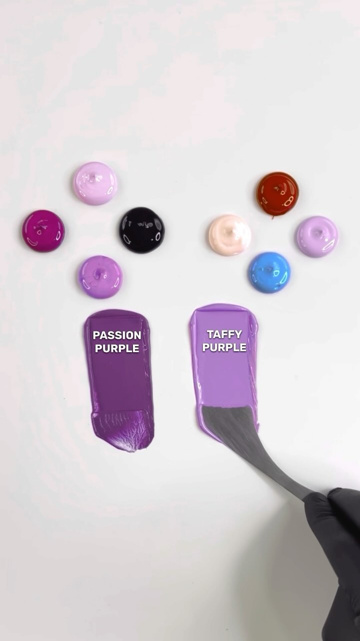 Instagram post by @artcraftblend for Away. Caption reads: Travel in Purple tones 💜🧳 @away
.
.
.
#ad....