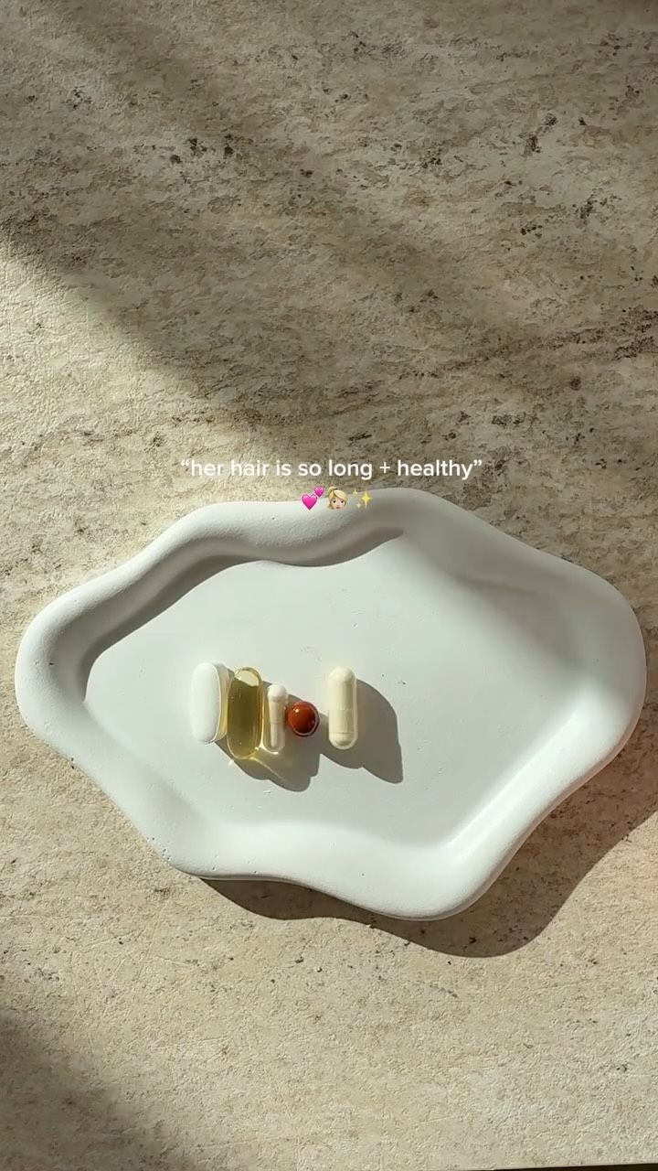 Instagram post by @florentiadimitrelou for Lemme. Caption reads: here’s what really helps her hair thrive....