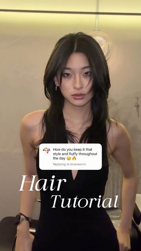 Instagram post by @yifan.liii for Eva NYC. Caption reads: [...] #hairtutorial #hairstyle #hairinspo....