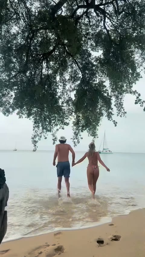 Instagram post by @alisonbowles for Virgin Voyages. Caption reads: @virginvoyages the best birthday trip for the....