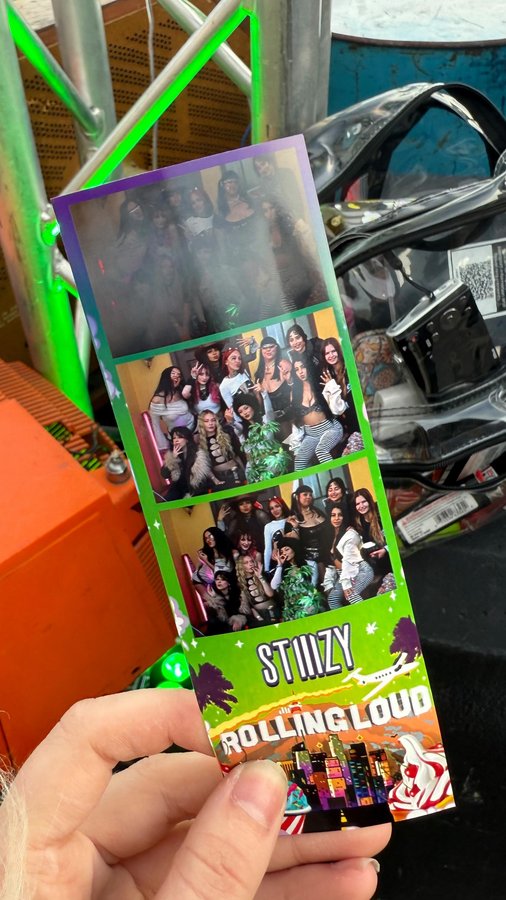 Instagram post by @danwrow for STIIIZY. Caption reads: Rolling loud with everyone was so fun!! 

So lucky....