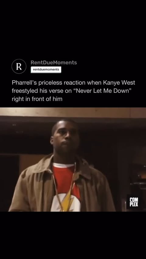 Instagram post by @rentduemoments for Complex. Caption reads: [...] “Never Let Me Down” before College....