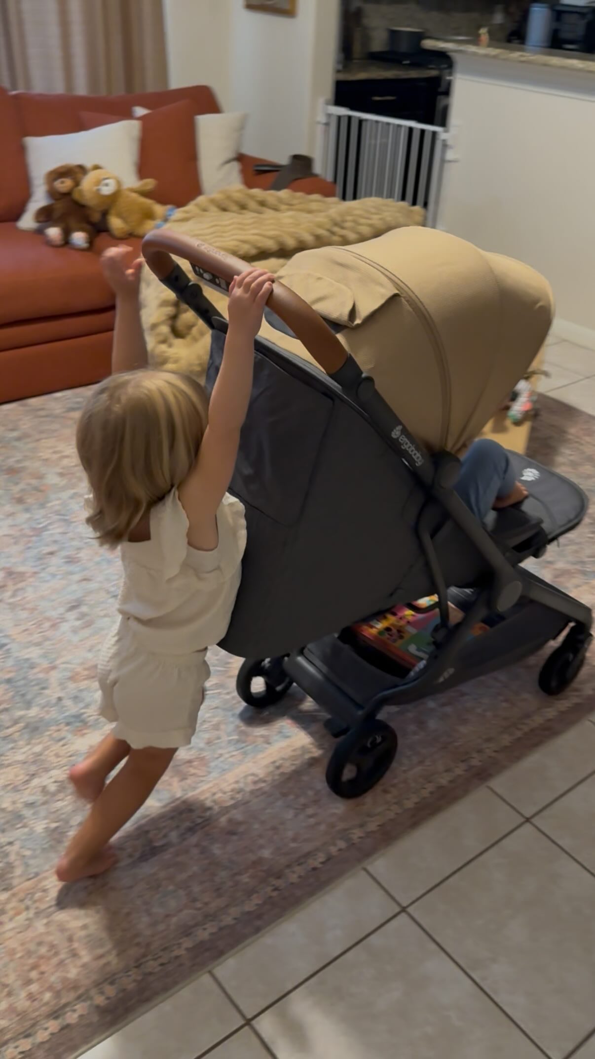 Instagram post by @madlynballatori for Ergobaby. Caption reads: Give away is now closed! 
Congratulations to....