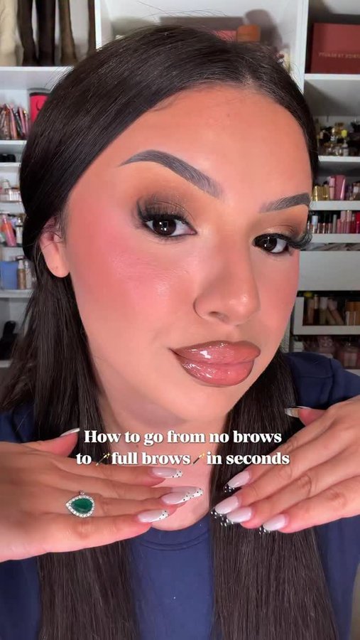 Instagram post by @hannahmiaaaa for Anastasia Beverly Hills. Caption reads: Brows are always my first step in my routine to....