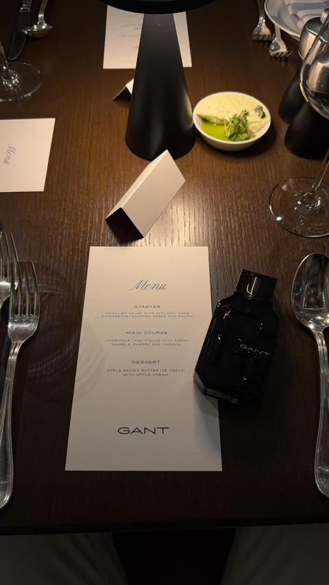 Instagram post by @moritz.dim for GANT. Caption reads: [...] BMW Open in Munich together with the new....