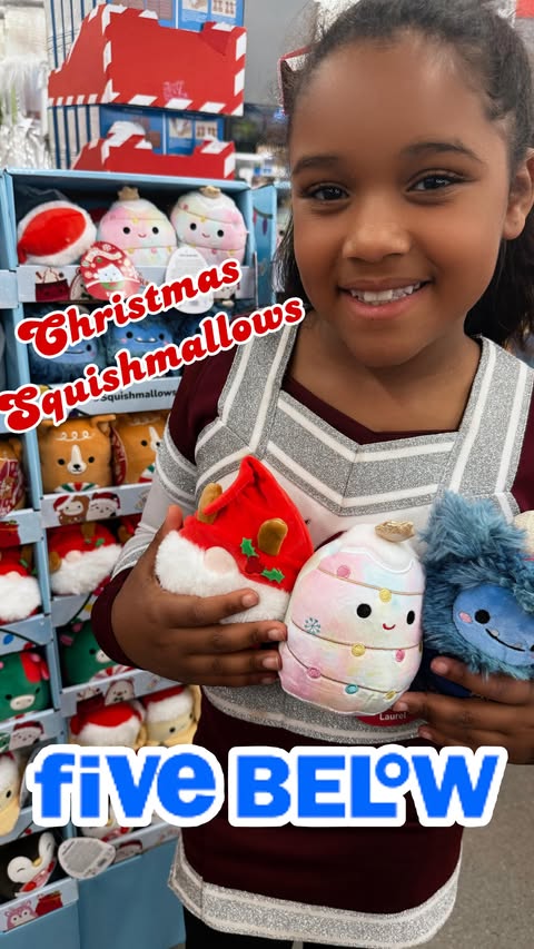 Instagram post by @love_luna_orion for Squishmallows. Caption reads: The NEW holiday mystery blind bags and the NEW....