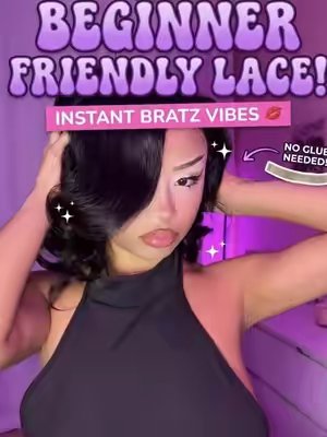 TikTok post by @bratzzbbaby for Menglle Hair. Caption reads: Big 90s energy ✨@MENGLLE HAIR @mengllehair....