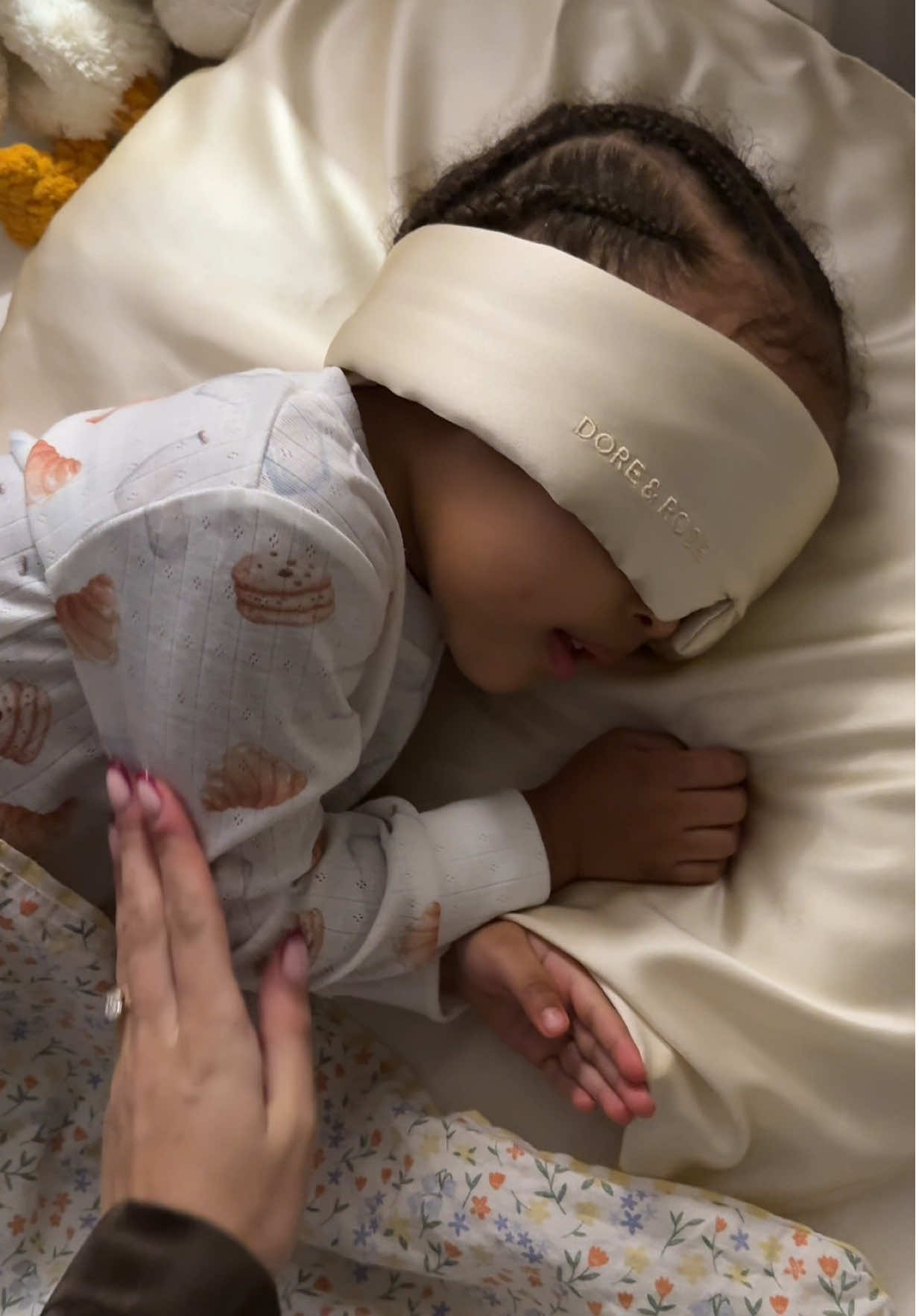 TikTok post by @harleighfairgriev for Doreandrose. Caption reads: ad Having a girl is just the best thing 🥹 & @DORE....