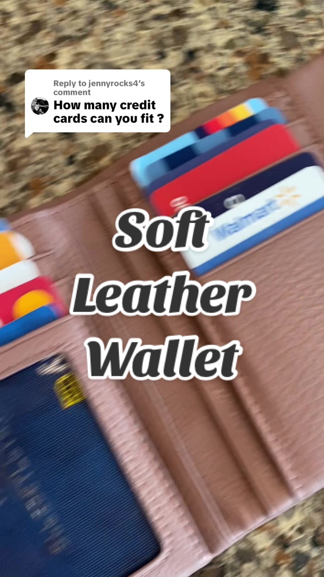 TikTok post by @mama5.finds for Royal Bagger. Caption reads: [...] #RFIDWallet #SoftWallet #BestWallet @ROYAL....
