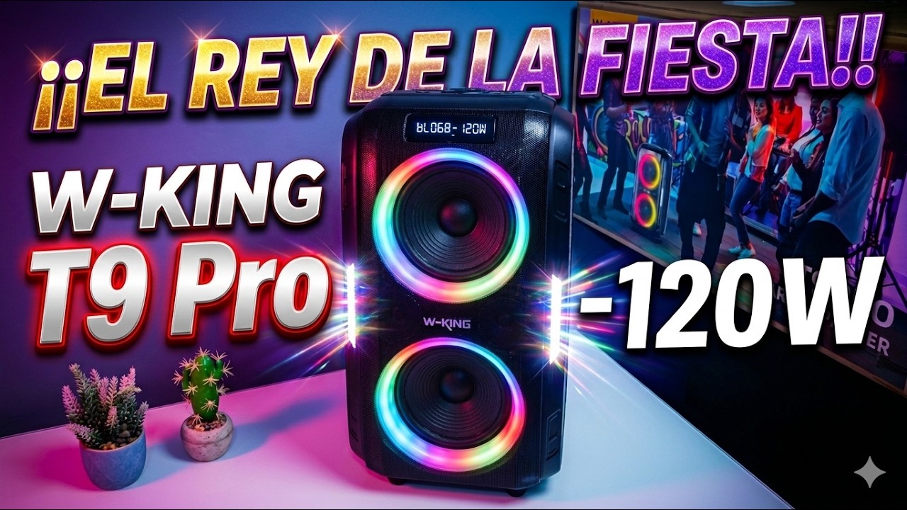 YouTube post by @AudioyMas for Normal Not Allowed Promo. Caption reads: 🔊W-King T9 Pro, Is this the best speaker for the....