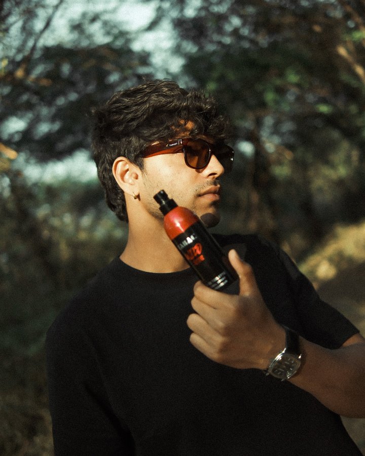 Instagram post by @rahul_x_parmar for Beauty Concepts Pvt Ltd. Caption reads: Embrace the essence of adventure this....