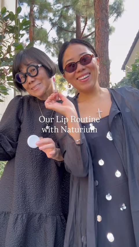 Instagram post by @akiandkoichi for Naturium. Caption reads: We’ve been reaching for this every day 💋✨....