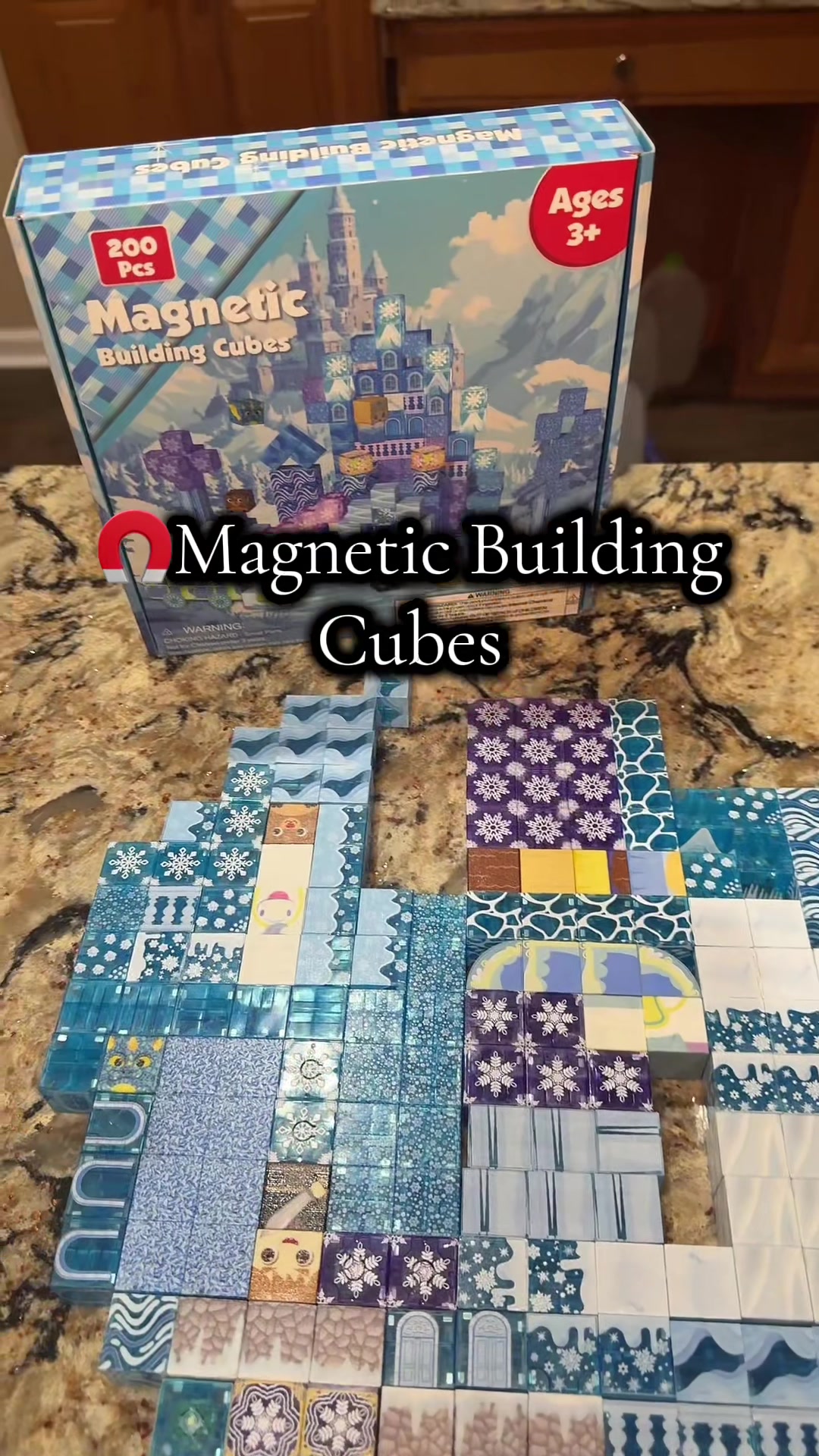 TikTok post by @shaunaorlando6 for Magnetopia. Caption reads: [...] regular blocks! No mess! Easy....