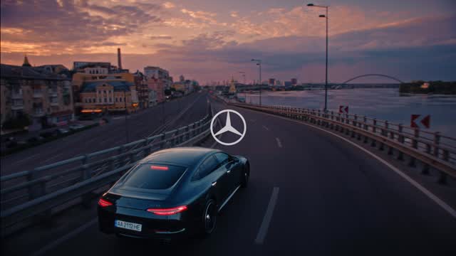 Instagram post by @danskiy for Mercedes-Benz. Caption reads: Thrilled to share my new project with....