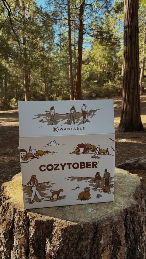 Instagram post by @stephaniewolfe for Wantable. Caption reads: [...] to wear. Celebrating Cozytober with....
