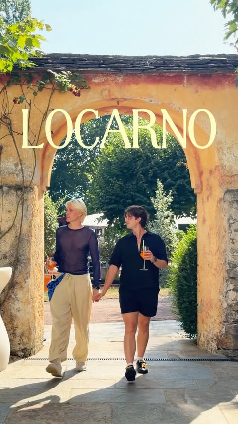 Instagram post by @lenny.iza for Swatch. Caption reads: [...] film festival in Locarno, thank you @swatch....
