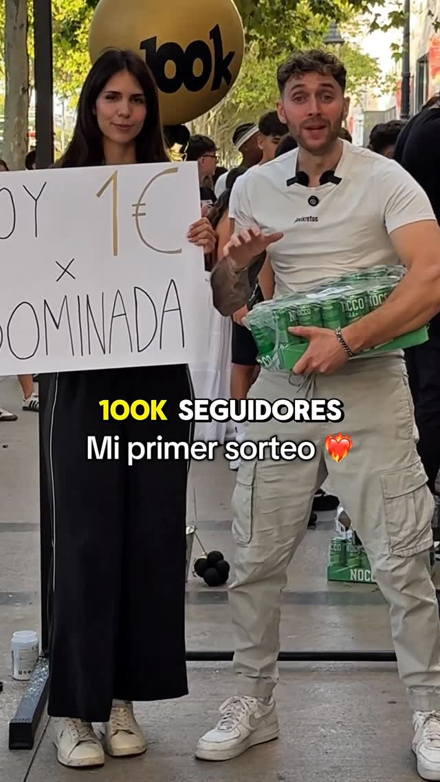 Instagram post by @javixretos for NOCCO. Caption reads: 🚨 Sorteo IPad y 5 cajas de Nocco

Para....