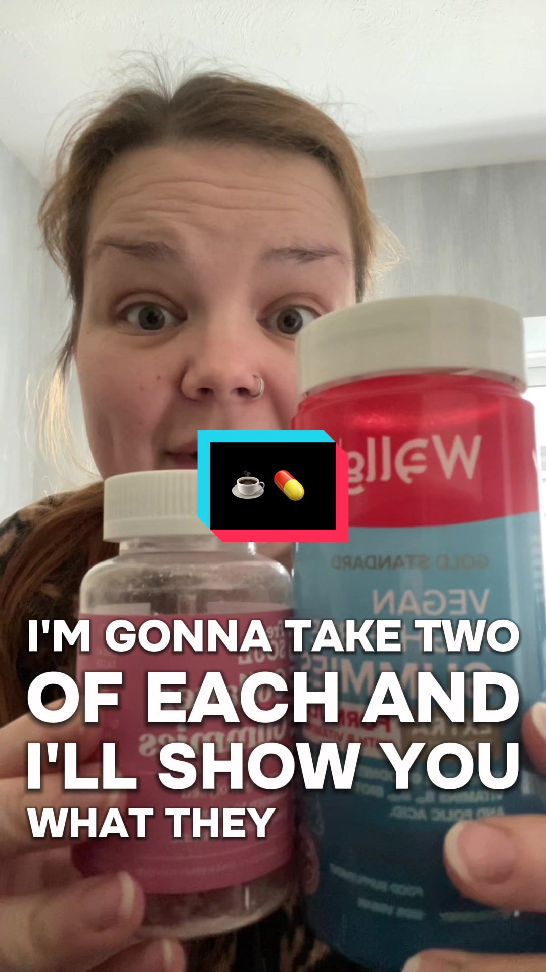 TikTok post by @jessjarv for Grind. Caption reads: [...] my supplements with me whilst I make a....