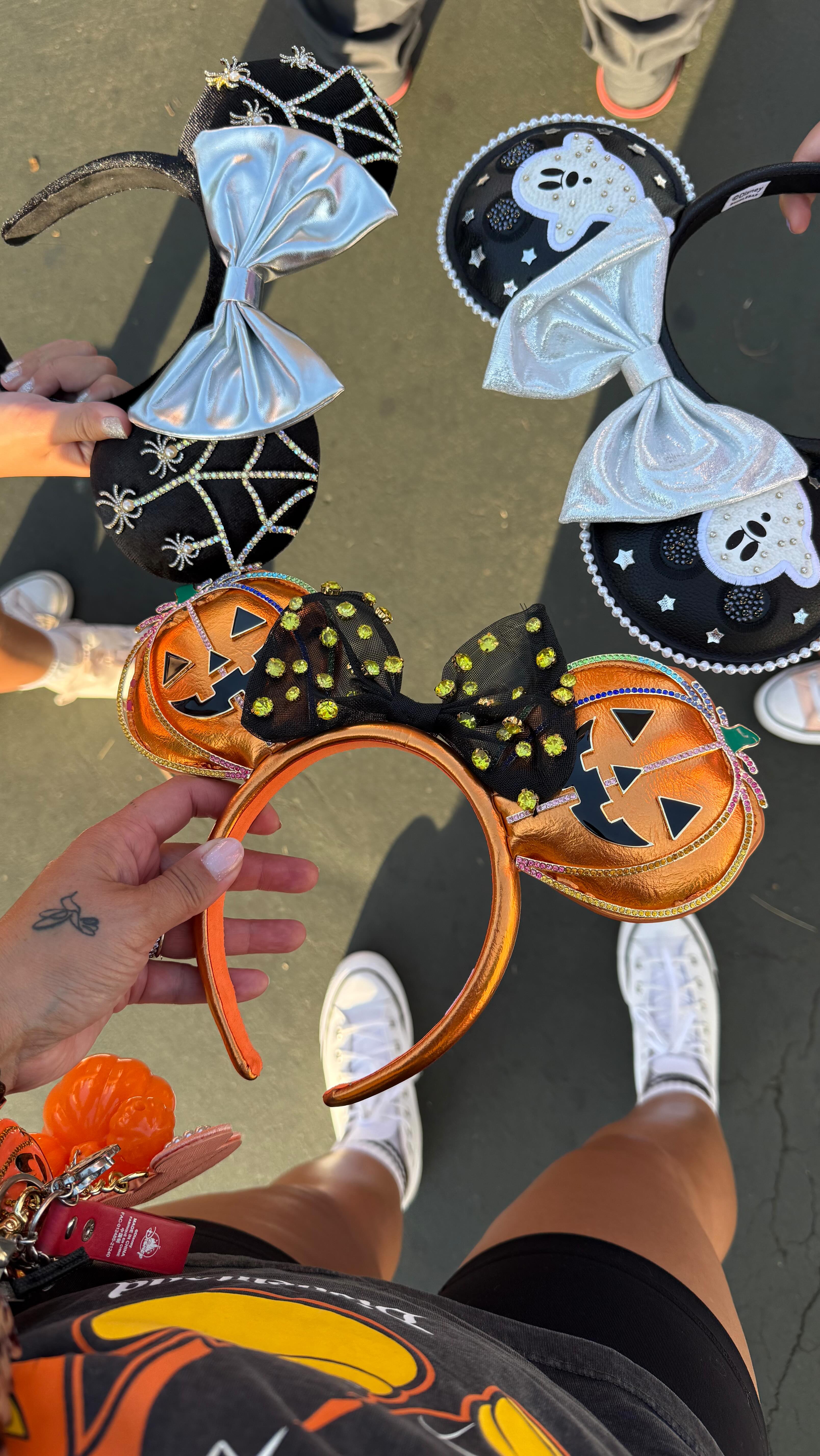 Instagram post by @justmousinaround for BaubleBar. Caption reads: #gifted When @baublebar sends you new spooky ears....