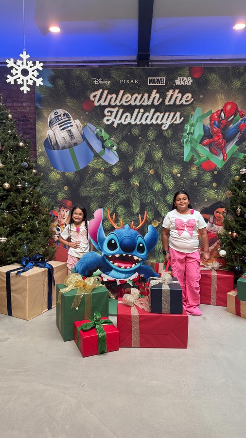 Instagram post by @haileyandbailey_ for Disney On Ice. Caption reads: 🎁✨ Unleash the Holidays with Disney! ✨🎁

Hailey....