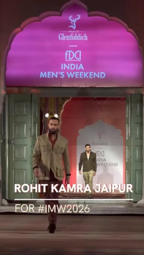 Instagram post by @rohitkamrajaipur for FDCI. Caption reads: [...] at House of Glenfiddich presents FDCI India....