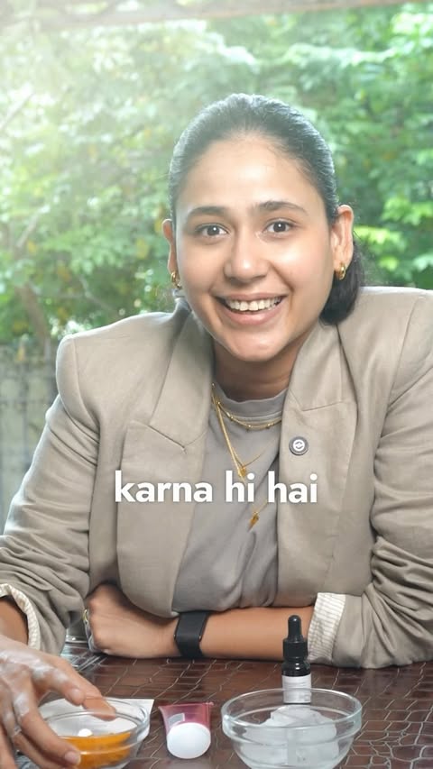 Instagram post by @nmamiagarwal for Kapiva. Caption reads: “The goal isn’t a quick fix. It’s fewer breakouts....