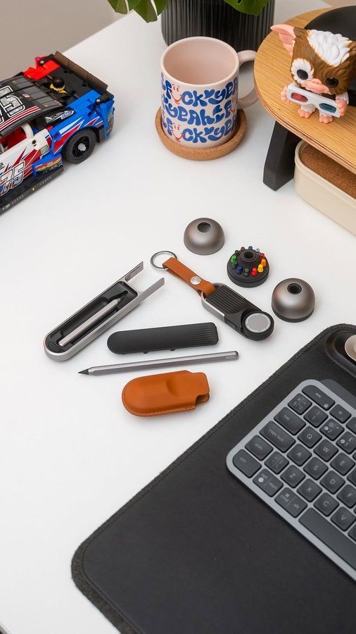 Instagram post by @cj.filmed.it for HOZO Design. Caption reads: Unboxing NeoRulerGo So this quirky little device....